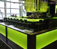 Comptoir de bar LED en marbre moderne de haute qualité pour bar à domicile, hôtel, usage commercial