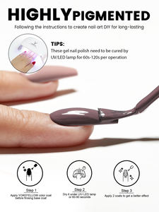 YOKEFELLOW 10ML rosa 10ML Gel tinta unita Semi-permanente UV Gel lucido <span class=keywords><strong>Set</strong></span> 6 <span class=keywords><strong>colori</strong></span> Private Label ammollo Gel - Product Image 6