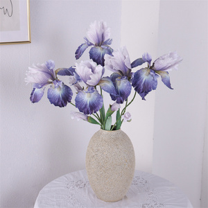 <span class=keywords><strong>Iris</strong></span> artificiel de vraie touche imprimé en 3D de fleurs décoratives de haute qualité pour des événements de fête de mariage - Product Image 1
