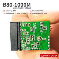 Capteur de télémètre laser UART-TTL de petite taille pour la vision nocturne, capteur de distance laser 1000m