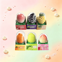 75g Direct Usine 3D Glaces aux saveurs multiples Lait Chocolat Fruité Pêche Citron Fraise Raisin Chocolat Prêt à l'emploi 12