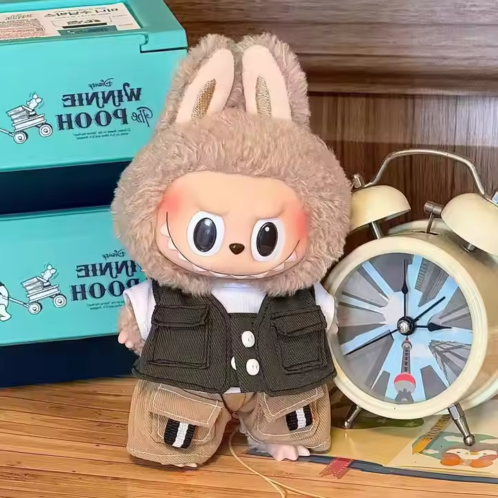 Новая рабочая одежда Labubu красивый костюм солдатская одежда Военная Зеленая военная форма Labubu рабочая одежда Labubu брюки жилет