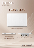 Enchufe FUTINA Estándar Italiano de 48 mm y 20 W con Puerto USB-A+C y Lámpara, Material Ignífugo de PC/Metal, Modelo Residencial, 110-220 V, 40 000 Ciclos