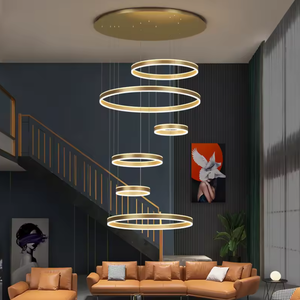 Zeal Lighting Custom Hotel Gold Large Long Led Pendant <b>Lights</b> Luxury Modern Crystal <b>Chandeliers</b> - Product Image 2