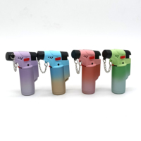 Allume-cigare à gaz Butant de haute qualité Logo personnalisé Mini Jet Flamme Briquets torche à gaz pour fumer