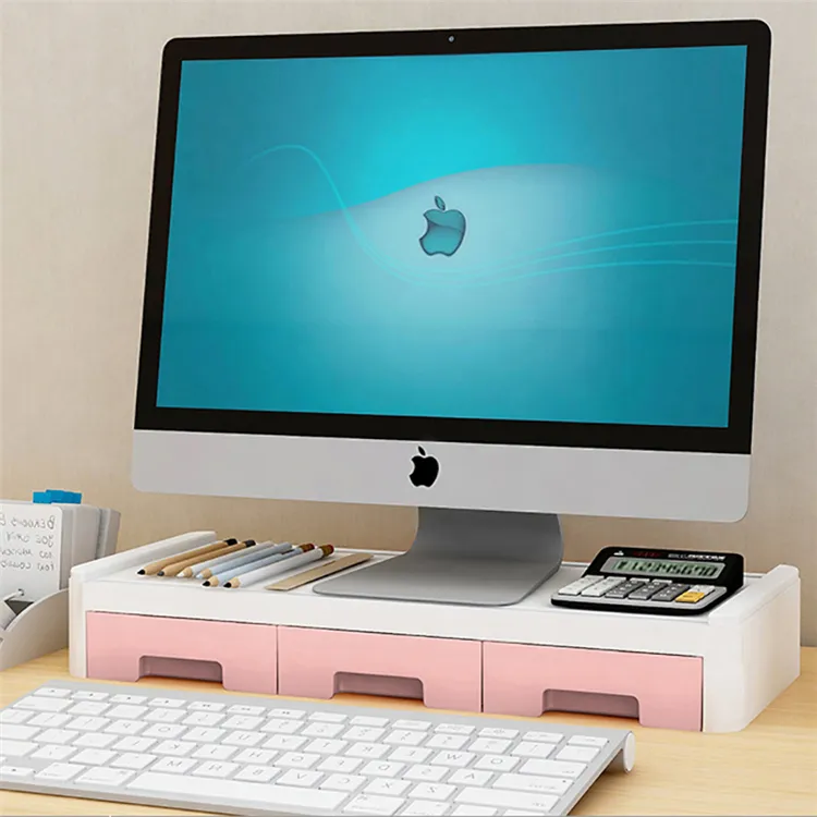 Fabrik Großhandel Computer Monitor Desktop-Speicher Office Desk Organizer Tastatur speicher
