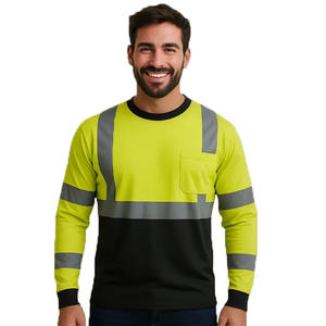 Оптовая цена, безопасный жилет ANSI Class 2 EN ISO Class 2 с высокой видимостью, светоотражающие полосы, дышащие - Product Image 5