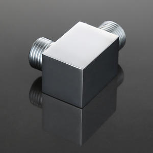 วาล์วทองเหลืองหยุดน้ำ1/2อุปกรณ์ในห้องน้ำก๊อกน้ำชุบโครเมียมพร้อมไดเวอร์เตอร์ - Product Image 4