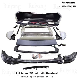 Adatto per Panamera 970 Aggiornamento 971 TurboS Paraurti Posteriore Portellone Luci Posteriori 970.1 970.2 Spoiler Kit Carrozzeria - Product Image 2