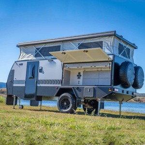 Camping 4x4, Camioneta de Plataforma Plana, Toldo de Aluminio Plegable, Mini Toldo Extensible Impermeable, Ligero, Moderno, con Suspensión Independiente - Product Image 5