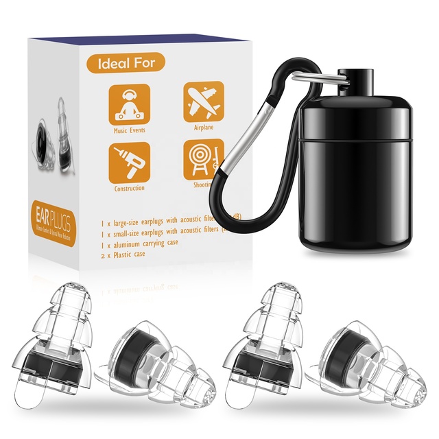 High Fidelity Concert Ear Plugs Hearing Protection Silicone Sleep Earbuds Noise Reduction Musician Earplugs