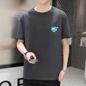 Camiseta Casual Lisa Teñida para <span class=keywords><strong>Hombre</strong></span>, de 220 Gramos, Estilo Boxy, Cómoda, <span class=keywords><strong>con</strong></span> Gráficos Personalizados, Tejido Sólido, Venta Caliente al por Mayor - Product Image 3