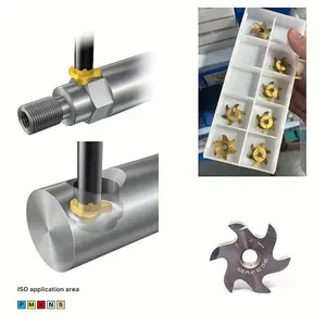 HOANYORE CNC Slotting Cutter Carbide Inserts TXC HRON Milling Series T-slot Locking Thread Turning Face End Mill In Metal