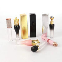 Boîtes d'emballage personnalisées mini en papier rose pour cosmétiques, étiquette privée, pour rouge à lèvres, brillant à lèvres, cils et extensions de cils