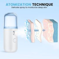 Wochuan Nouveau Design Humidificateur Facial Nano-Ionique à Brume Froide pour Usage Domestique, Vaporisateur Nettoyant Hydratant pour le Visage