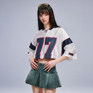 Ropa Deportiva Universitaria Americana Personalizada para Mujer, Talla 24/25, Satén Bordado Brillante, para Fútbol, Béisbol y Rugby - Product Image 4