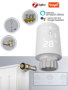 HY368 Actuador de Radiador Inteligente Tuya Zigbee 3.0 WiFi TRV, Control por <span class=keywords><strong>Google</strong></span> Alexa, Diseño Moderno, Uso en Hoteles, Piezas para Calefacción por Suelo Radiante - Product Image 2