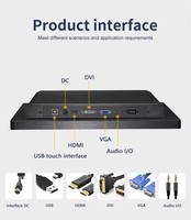 PC industriel tout-en-un sans ventilateur avec écran tactile, panneau de commande CNC, accessoire pour panneau de contrôle industriel, large plage de température 9V-36V