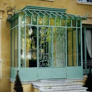 BLVE Design moderne Villa verre vert maison métal balcon solarium fenêtre en <span class=keywords><strong>fer</strong></span> <span class=keywords><strong>forgé</strong></span> serre fenêtre - Product Image 3