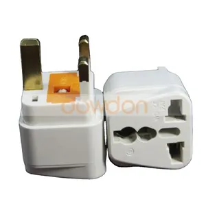 3 Pin UK AC Plug Adapter Universal AC Socket Converter With Fuse Universal to UK Plug