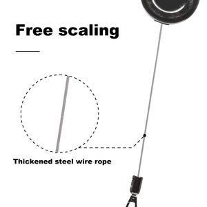 Hợp Kim Kẽm Đa Chức Năng Huy Hiệu Reel Vòng Chìa Khóa Huy Hiệu Chủ Với Carabine Reel - Product Image 4