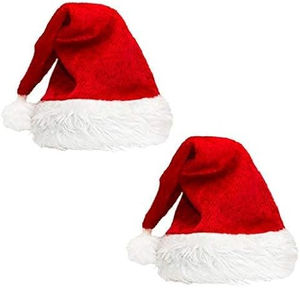 Sombrero de Papá Noel de Navidad Yousi 2025, forro polar de felpa duradero y cómodo con patrón de lazos de frutas con puntos de pompón para Navidad/<span class=keywords><strong>Sant</strong></span> - Product Image 4