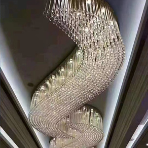 Hotel Project Pendant <b>Light</b> Banquet Hall Villa Large Fancy Crystal Custom Ceiling Chandelier Lighting - Product Image 6