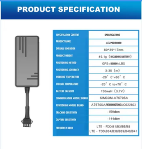 4G J16 <span class=keywords><strong>GPS</strong></span> трекер, поддерживает дистанционную блокировку, подходит для глобального популярного автомобиля и мотоцикла <span class=keywords><strong>GPS</strong></span> трекер, с бесплатной платформой - Product Image 4