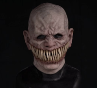 Masque d'Halloween Réaliste en Latex Pleine Tête pour Femme ou Homme Âgé aux Cheveux Blancs – Horrible, Amusant et Effrayant