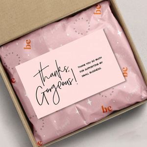 Custom Thank You Cards With Logo Customize Name Greeting Cards 300gsm Paper Personalized Wedding <b>Gift</b> Invitation Postcards - Product Image 3