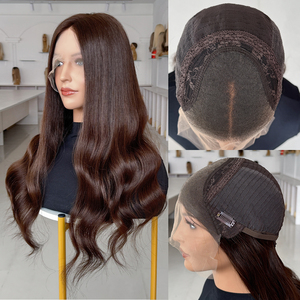 Ready to Ship European Raw Hair Invisible Knots HD Lace Medical <b>Wigs</b> HandTied European Hair Glueless Full Lace European Hair <b>Wig</b> - Product Image 1