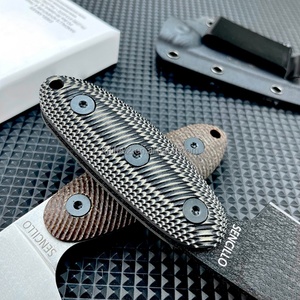 Cuchillo Utilitario Recto Pequeño de Alta Dureza EDC con Mango Completo, Acero D2, Fibra G10, Funda Kydex, Grado Industrial Reforzado para Caza - Product Image 4