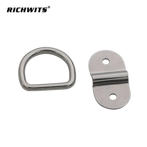 RICHWITS ห่วงเหล็กสแตนเลสแบบ D-Ring ขนาด 6x38x32 มม. แบบสองรู สำหรับเชือกเกี่ยวรถบรรทุก รถพ่วง และรถขนส่งสินค้า - Product Image 3