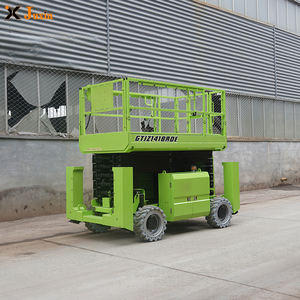 Gunting penggerak sendiri Off road 12m 14m 16m, <span class=keywords><strong>platform</strong></span> pengangkat gunting luar ruangan untuk digunakan pada tanah bergelombang - Product Image 5