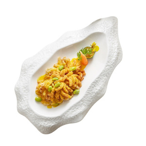 Assiettes créatives en <span class=keywords><strong>porcelaine</strong></span> en forme d'huître pour utilisation au Restaurant bols à salade bol Antipasti en céramique avec plateau à Sushi et saumon - Product Image 5
