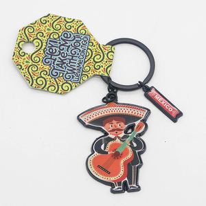 Leather Metal <b>Keychain</b> Manufacturer <b>Custom</b> Made Saint Benedict Metal Key Chain Catholic Holy Religious Gold Antique Key Ring - Product Image 2