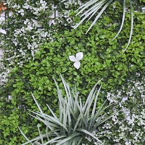 Paneles de flores de panel de hierba de pared verde artificial clásico de 1*1m en stock para decoración de interiores - Product Image 6