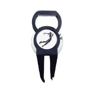 Personalized Custom Size <strong>Golf</strong> Divot Tool Key Bottle Opener Wine <strong>Corkscrew</strong> Nickel Plated Hard Enamel Metal Lid Jar Openers Repair - Product Image 4