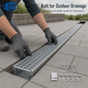 Grille de drainage linéaire extérieure en acier inoxydable avec protection de talon et couvercle en acier inoxydable – <span class=keywords><strong>Prix</strong></span> - Product Image 3