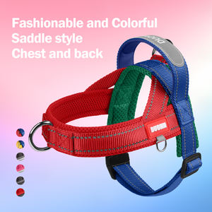 Wholesale Nylon Pet <b>Harness</b> in Three Color Contrasting Widened Ribbon Design Neck Tightening Saddle Style <b>Dog</b> <b>Harness</b> - Product Image 4
