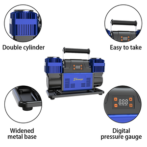 Manufacture 300L/Min Double Cylinder 12V/24V Metal Digital Display 150PSI Portable Heavy Duty Tire SY-5099D Heavy - Product Image 4