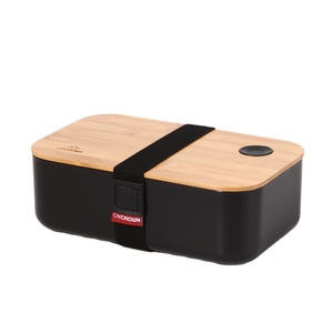 BPA free airtight food storage containers household items storage box bamboo bento box wood lunch box