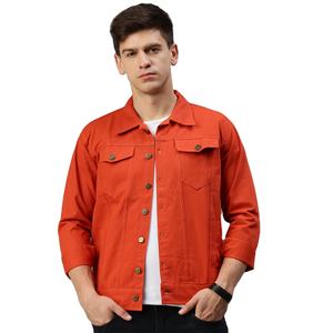Custom Design Men's Denim Jacket Stylish Casual Washed Turn-down Collar Sim Fit Winter Season Plus Size Eco-Friendly Cotton - Product Image 4