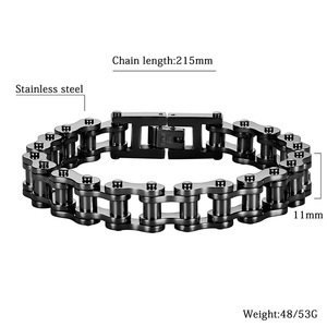 Nouveaux bracelets punk plaqués or, bijoux pour <span class=keywords><strong>homme</strong></span>, acier inoxydable, <span class=keywords><strong>bracelet</strong></span> chaîne <span class=keywords><strong>de</strong></span> motard, bijoux pour <span class=keywords><strong>homme</strong></span>, chaîne <span class=keywords><strong>de</strong></span> moto - Product Image 1