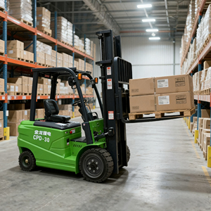 Điện xe nâng xe nâng điện tất cả các địa hình xe nâng điện 3 tấn Mini 4 bánh xe nâng điện - Product Image 6