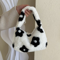 Tas Selempang Bulu Motif Sapi Leopard Zebra Berkualitas Tinggi untuk Musim Dingin