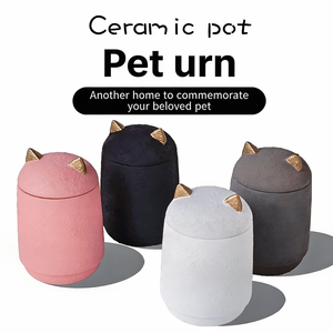 Urna Cenizario Cilíndrica Artesanal de Cemento Portland <span class=keywords><strong>para</strong></span> Mascotas (Perros y Gatos), Protección Ambiental - Product Image 2