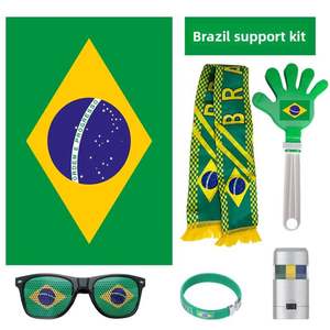 Set de Accesorios Personalizados para Fanáticos de la Copa Mundial de Fútbol México 2026: Bufandas, Gafas, Pulseras, Pintura Facial, Bandera de Estados Unidos, PVC para Niños - Product Image 3