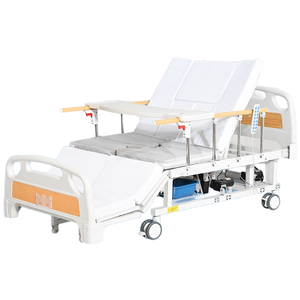Chine Meubles médicaux bon marché Lits d'hôpital utilisés par lit <span class=keywords><strong>de</strong></span> patient avec le matelas d'air et la table à manger - Product Image 1