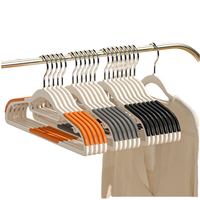 Schlanke Kunststoff-Kleiderbügel für Hemden, Hosen, Unterwäsche, Pullover mit 360° Drehbarem Haken und Rutschfester Oberfläche für Einzelne Wohnzimmer und Taschenaufbewahrung